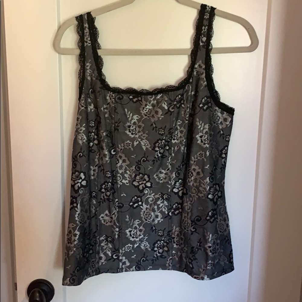 Black and silver camisole